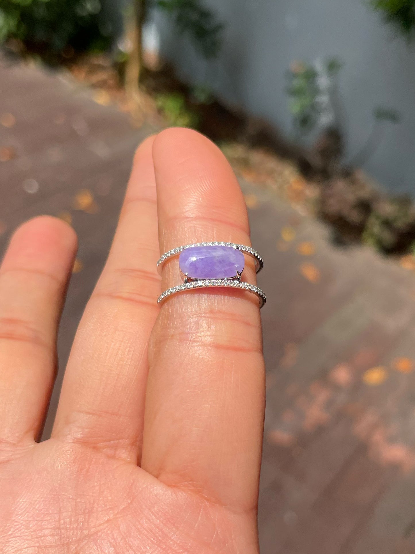 Lavender Jadeite Ring (NJR266)