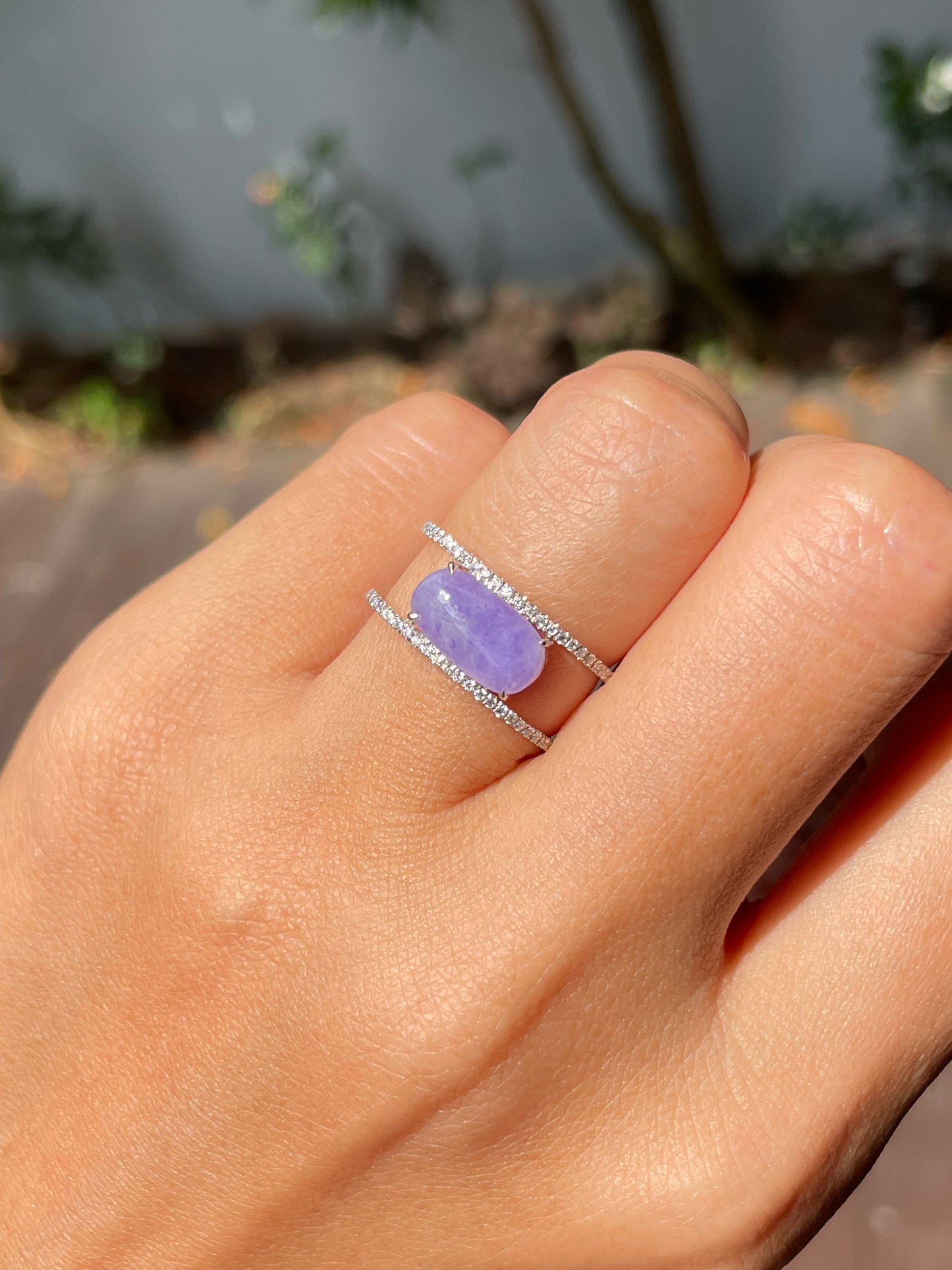 Lavender Jadeite Ring (NJR266)