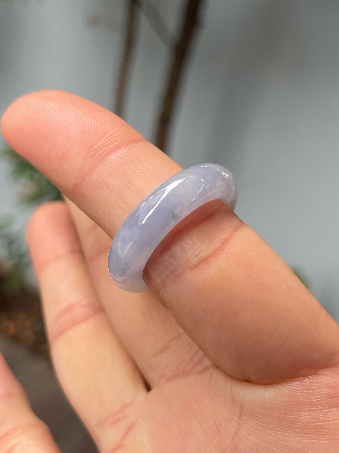 Lavender Jade Abacus Ring | HK 17 (NJR273)