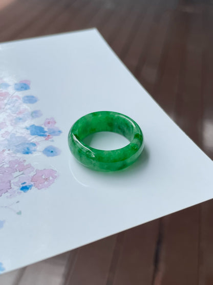 Green Jade Abacus Ring | HK 13.5 (NJR280)