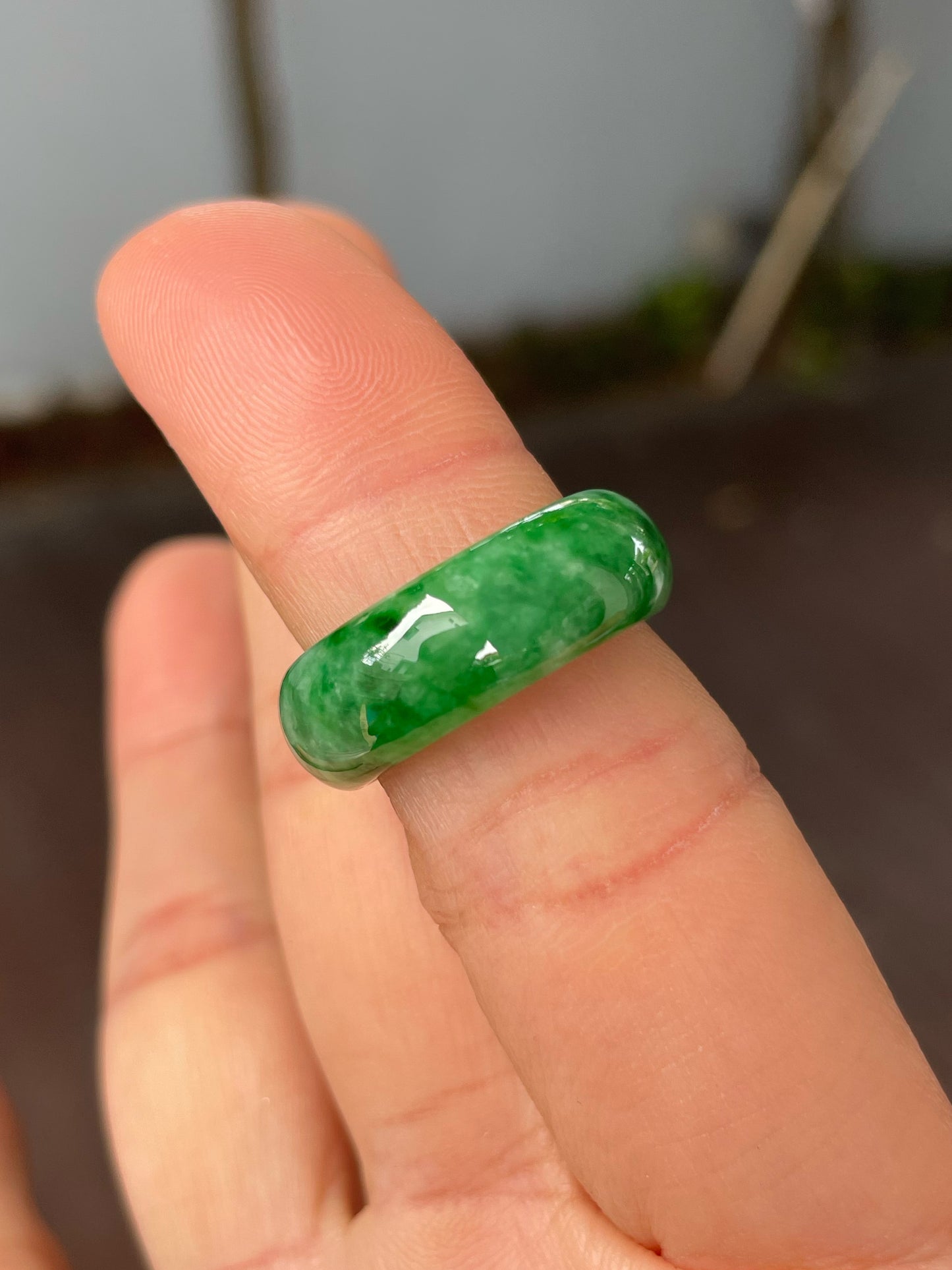 Green Jade Abacus Ring | HK 13.5 (NJR280)