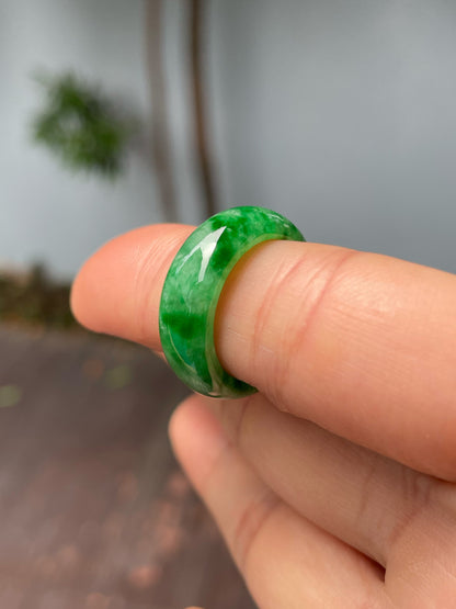 Green Jade Abacus Ring | HK 13.5 (NJR280)