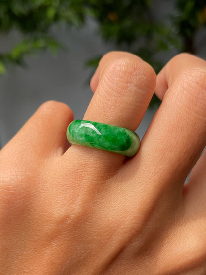 Green Jade Abacus Ring | HK 13.5 (NJR280)