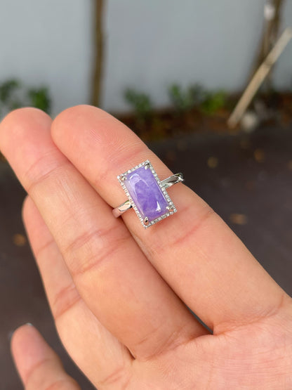 Lavender Jadeite Ring (NJR281)