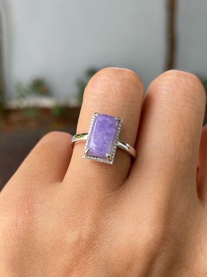 Lavender Jadeite Ring (NJR281)