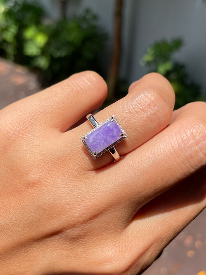 Lavender Jadeite Ring (NJR281)