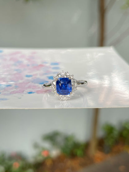 Unheated Blue Sapphire Ring - 1.53CT (NJR285)