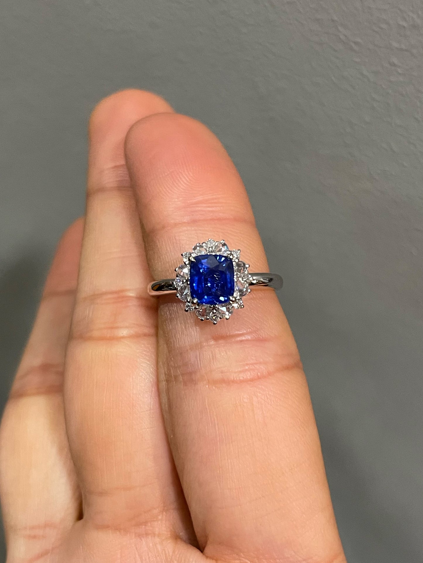 Unheated Blue Sapphire Ring - 1.53CT (NJR285)