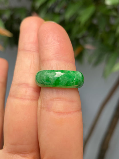 Green Jade Abacus Ring | HK 13.5 (NJR297)