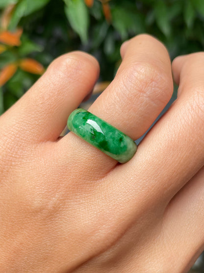 Green Jade Abacus Ring | HK 13.5 (NJR297)