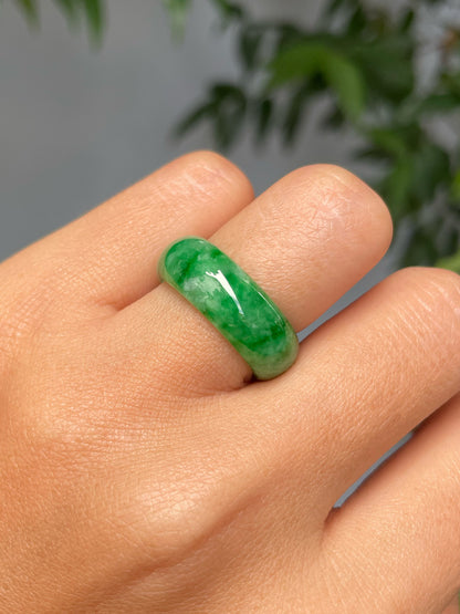 Green Jade Abacus Ring | HK 13.5 (NJR297)