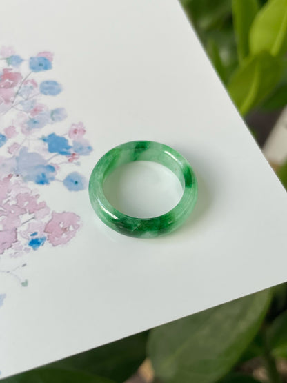 Green Jade Abacus Ring | HK 15 (NJR309)