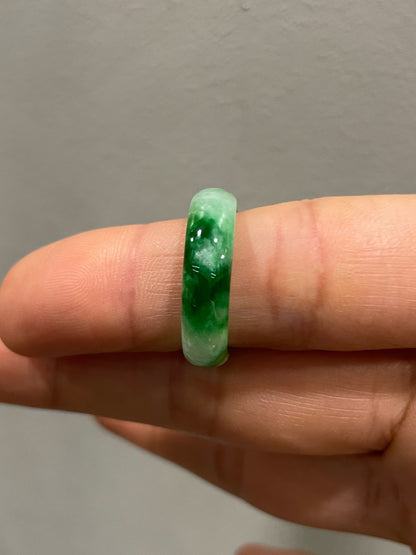 Green Jade Abacus Ring | HK 15 (NJR309)