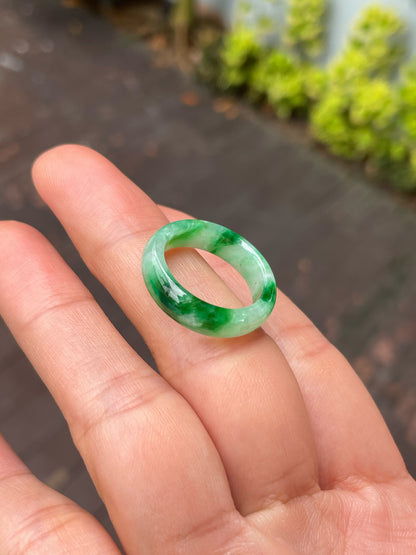 Green Jade Abacus Ring | HK 15 (NJR309)