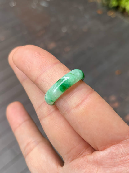 Green Jade Abacus Ring | HK 15 (NJR309)