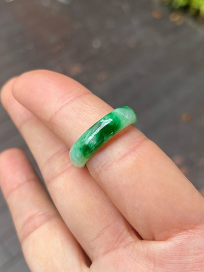 Green Jade Abacus Ring | HK 15 (NJR309)