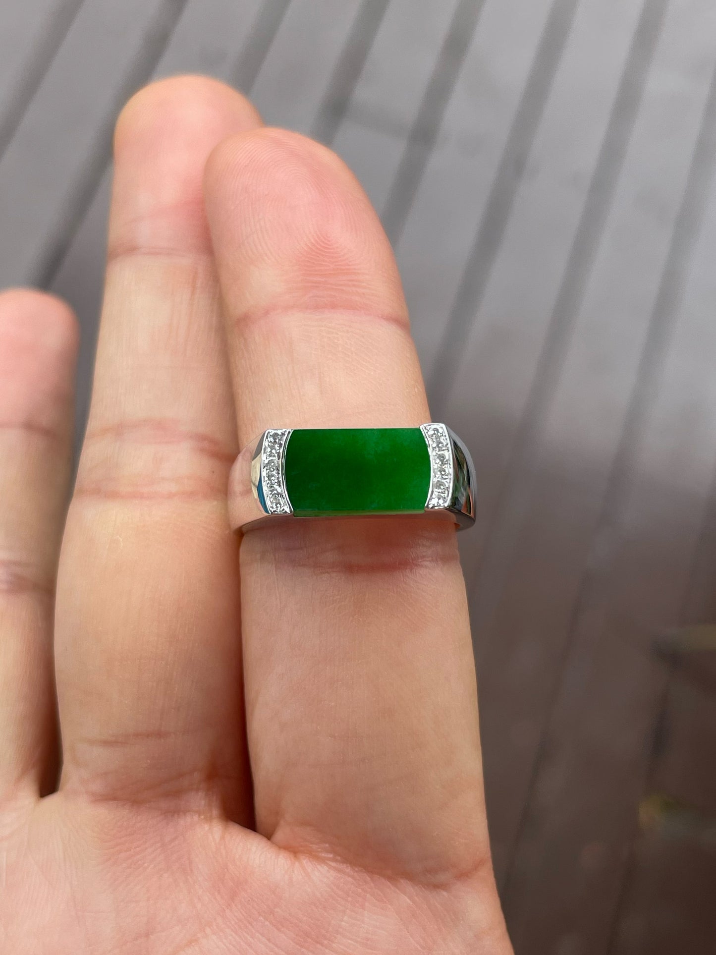 Green Jadeite Ring (NJR330)
