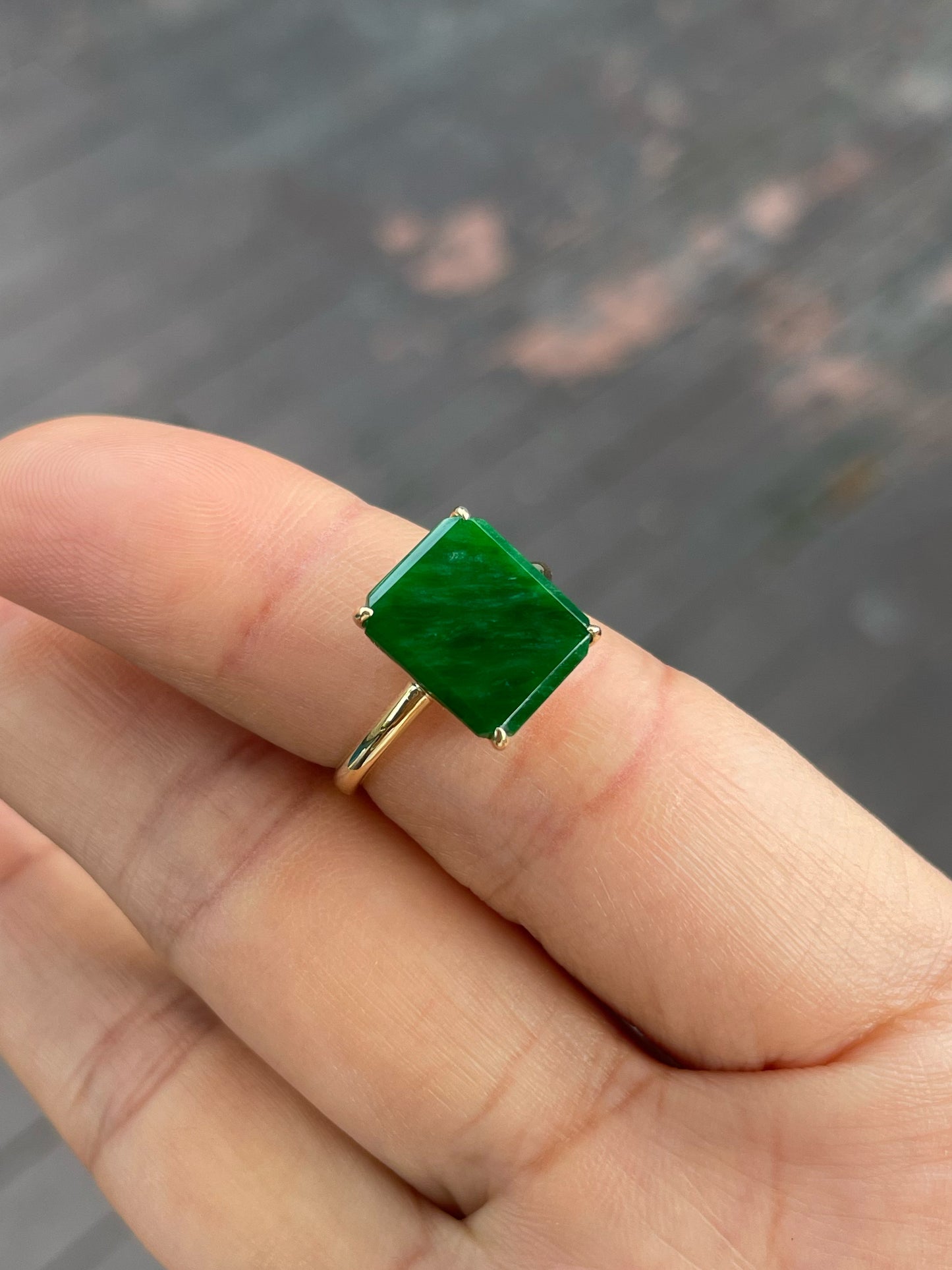 Green Jadeite Ring (NJR328)