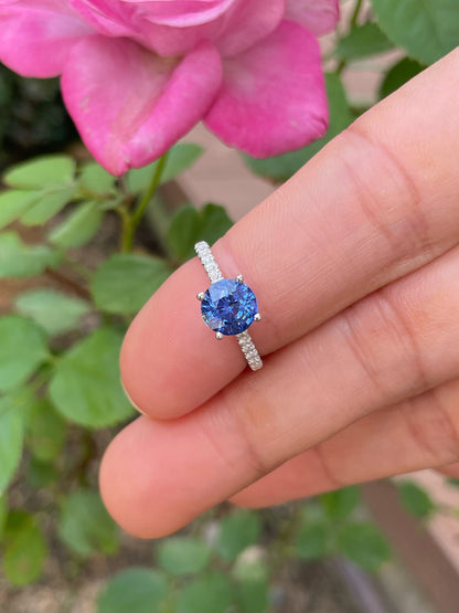 Natural Blue Sapphire Ring - 1.66CT (NJR350)
