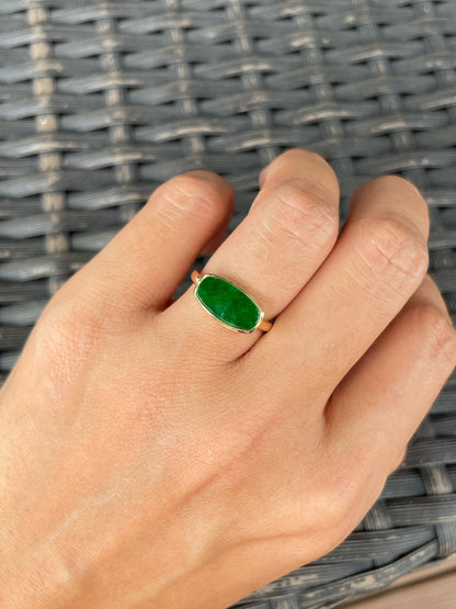 Green Jadeite Ring (NJR367)