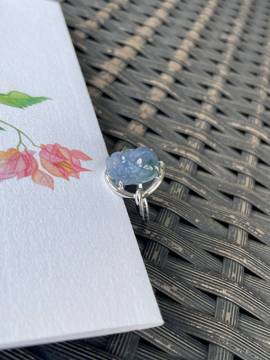 Lavender Jade Ring - Pixiu (NJR368)