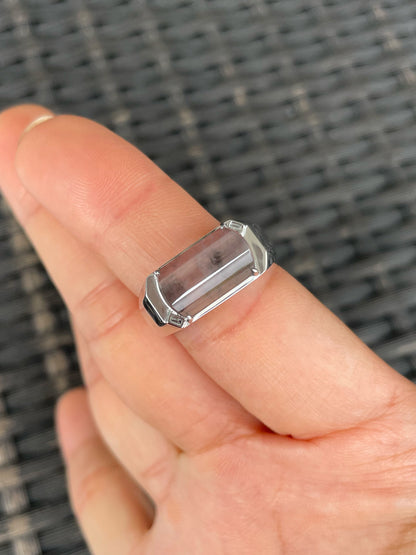 Icy Black Jade Ring (NJR369)