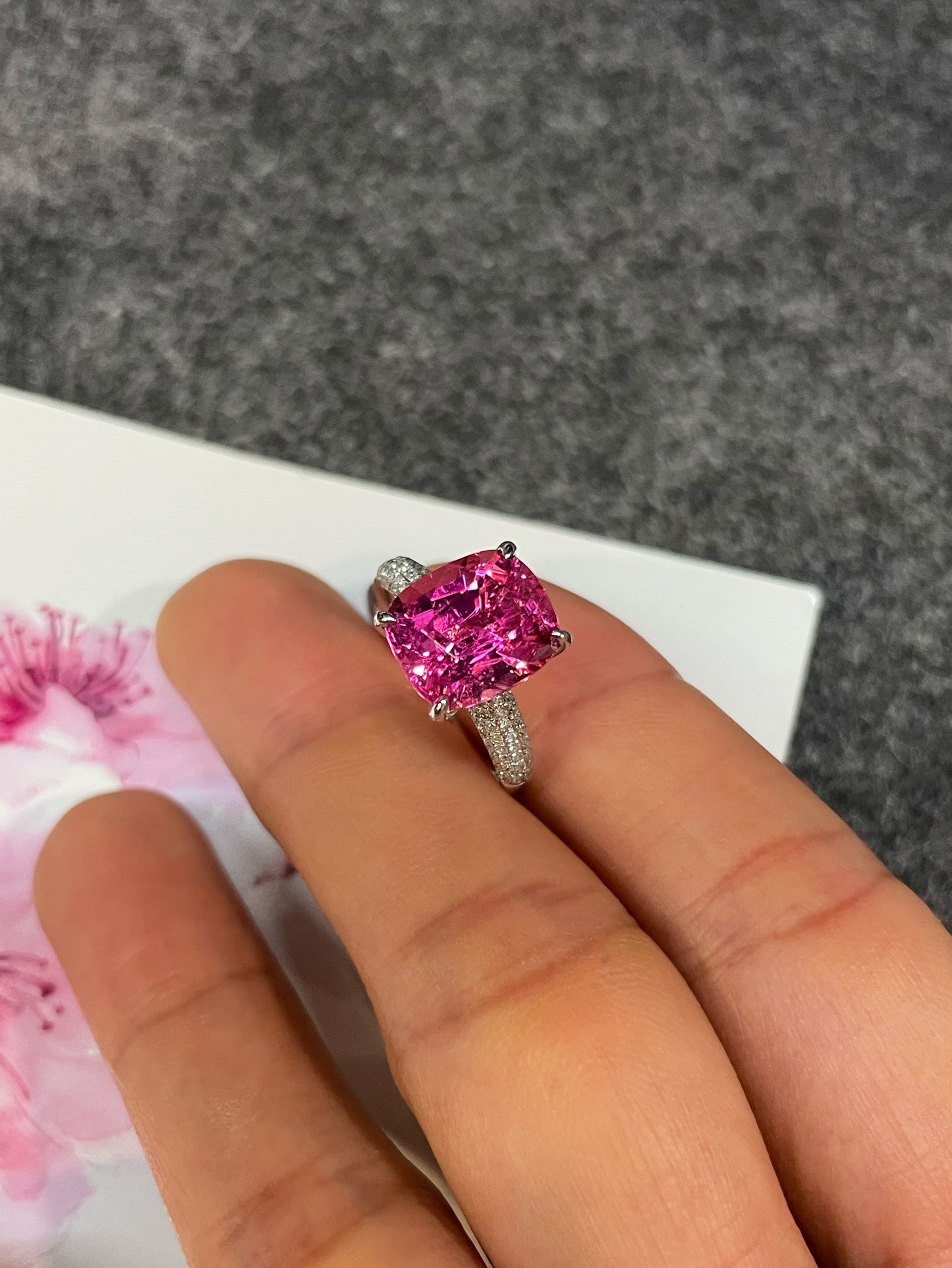 Pink Tourmaline Ring - 4.8CT (NJR370)