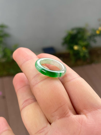 Green Jade Abacus Ring | HK 11.5 (NJR373)
