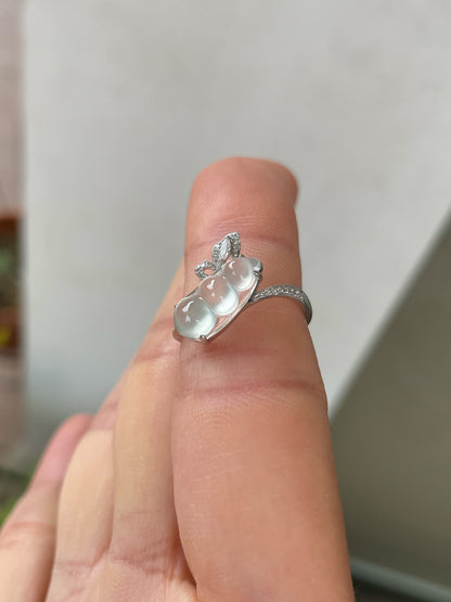 Glassy Jadeite Ring - Peapod (NJR380)