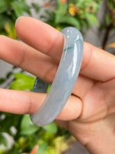 Load image into Gallery viewer, Bluish Lavender Jadeite Bangle | 53mm (NJBA002)
