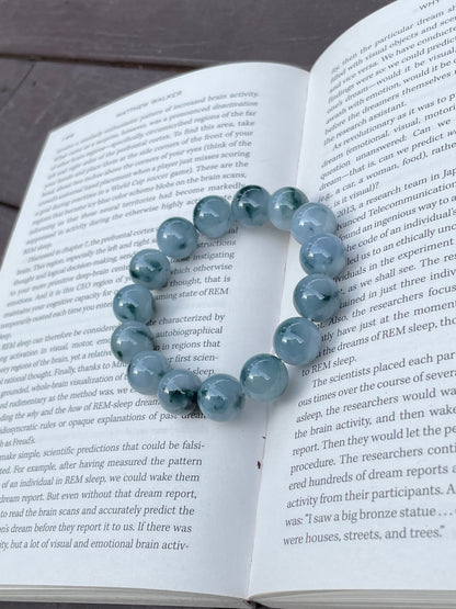 Bluish Jadeite Bracelet (NJBA004)