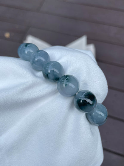 Bluish Jadeite Bracelet (NJBA004)