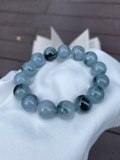 Bluish Jadeite Bracelet (NJBA004)