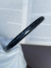 Load image into Gallery viewer, Black Jadeite Bangle | 58mm (NJBA007)
