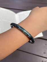 Load image into Gallery viewer, Black Jadeite Bangle | 58mm (NJBA007)
