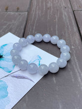 Load image into Gallery viewer, Light Lavender Jade Bracelet - Round Beads (NJBA033)
