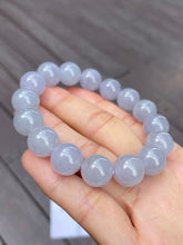 Load image into Gallery viewer, Light Lavender Jade Bracelet - Round Beads (NJBA033)
