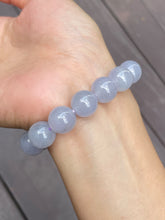Load image into Gallery viewer, Light Lavender Jade Bracelet - Round Beads (NJBA033)
