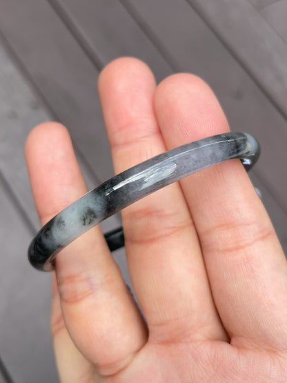 Black Jade Bangle | 56mm (NJBA037)