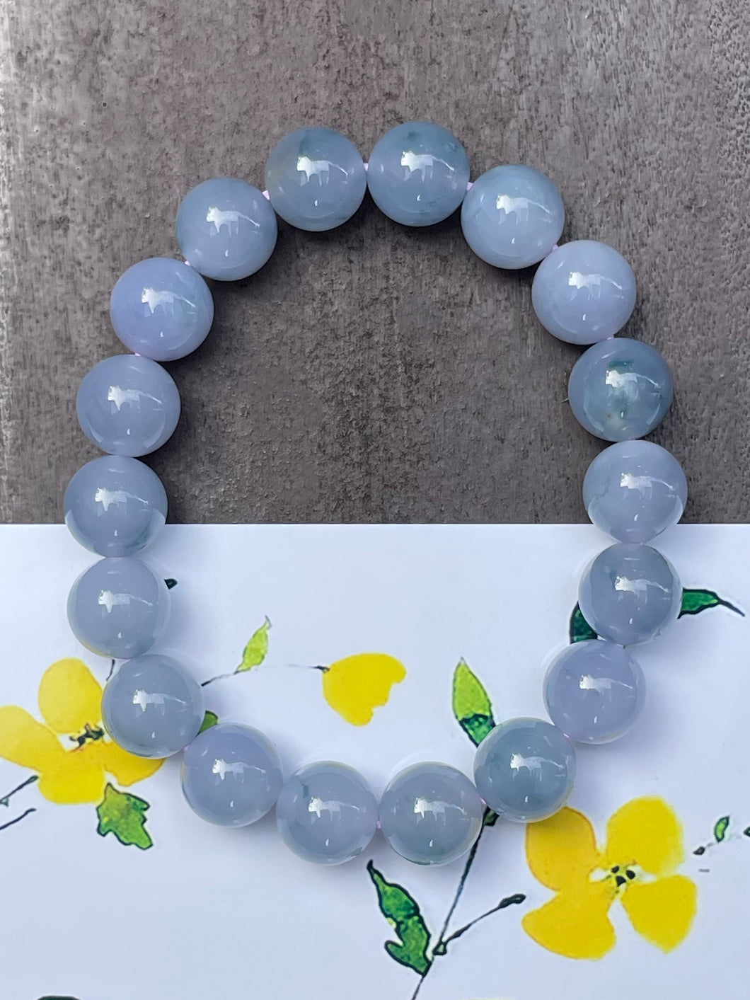 Lavender Jade Bracelet - Round Beads (NJBA046)