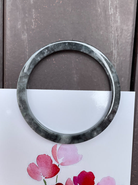 Black Jade Bangle | 60mm (NJBA053)