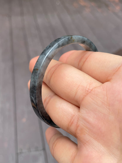 Black Jade Bangle | 52mm (NJBA056)