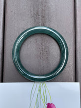 Load image into Gallery viewer, Bluish Green Jade Bangle | 53mm (NJBA070)
