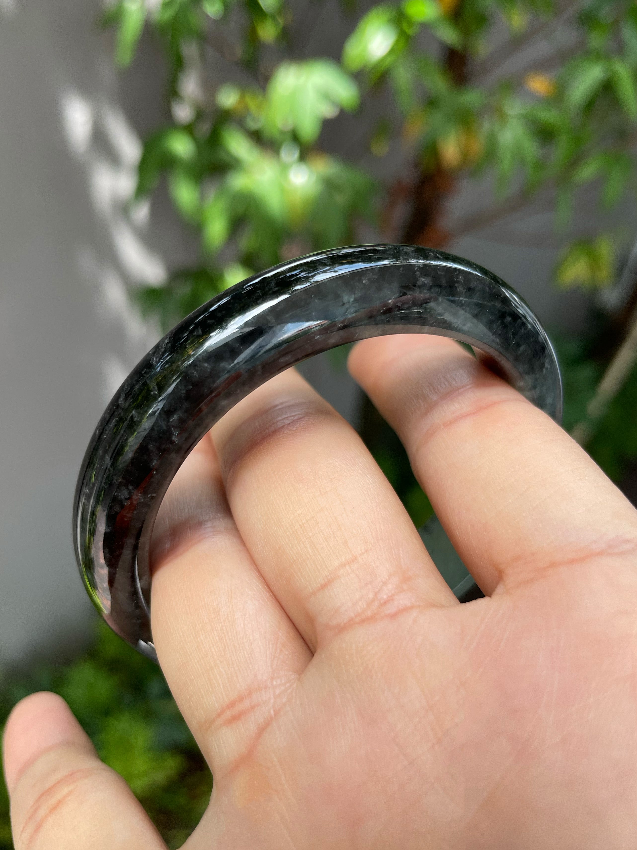 Bangle shops w270 Black Green Jade