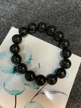 Load image into Gallery viewer, Black Jade Bead Bracelet (NJBA073)
