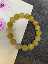Load image into Gallery viewer, Yellow Jade Bracelet - Round Beads (NJBA077)
