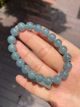 Load image into Gallery viewer, Blue Jade Bracelet - Round Beads (NJBA079)
