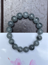 Load image into Gallery viewer, Black Jade Bracelet - Round Beads (NJBA091)
