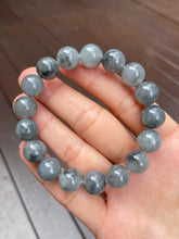 Load image into Gallery viewer, Black Jade Bracelet - Round Beads (NJBA091)
