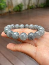Load image into Gallery viewer, Black Jade Bracelet - Round Beads (NJBA091)
